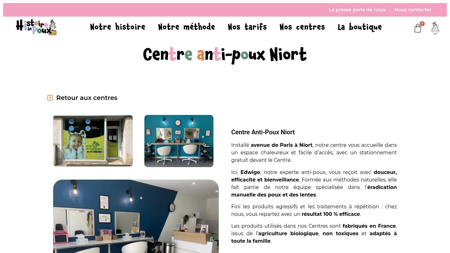 Histoire de poux – Centre Anti-Poux Niort
