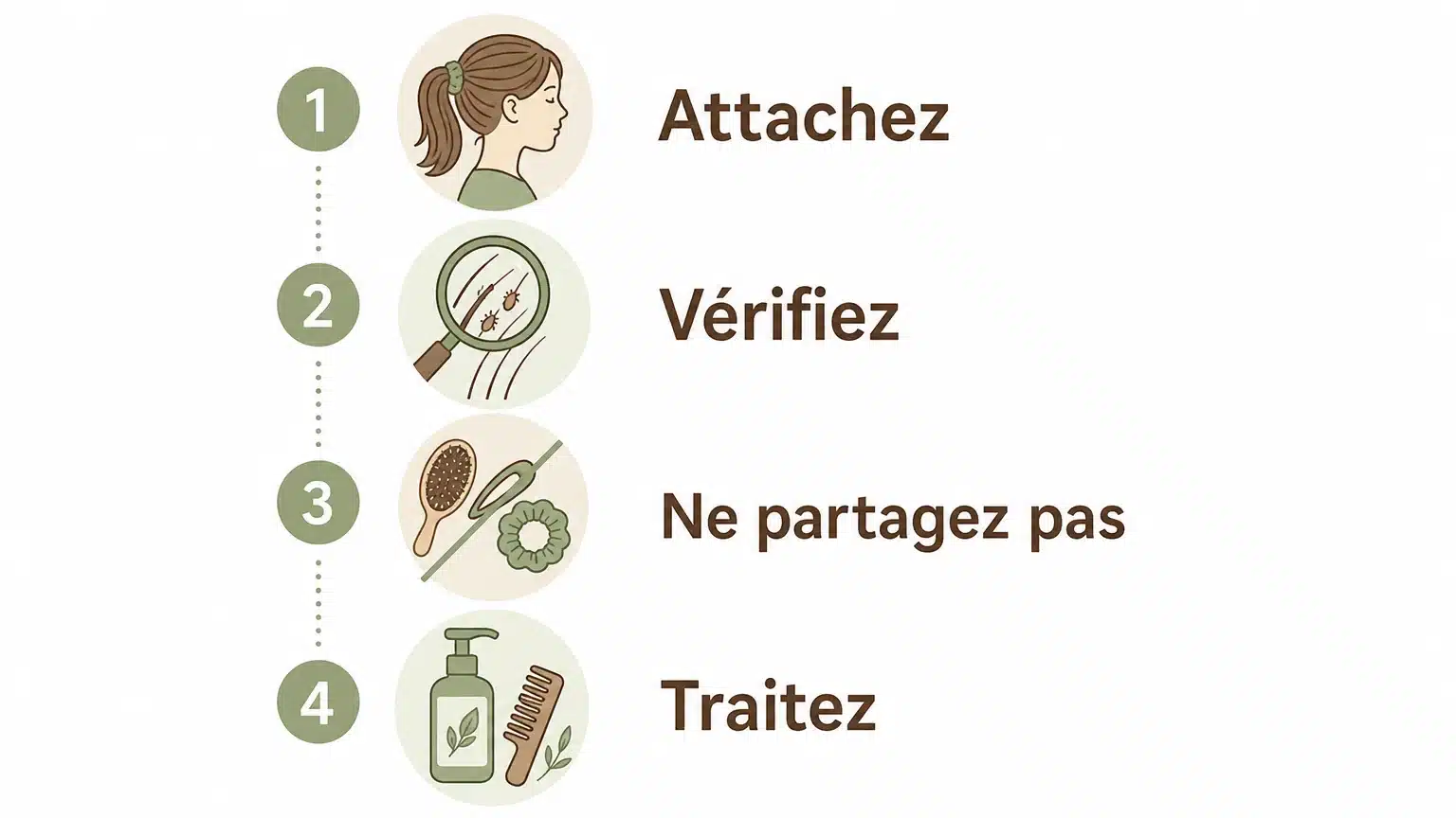 Checklist des gestes essentiels pour prévenir les poux