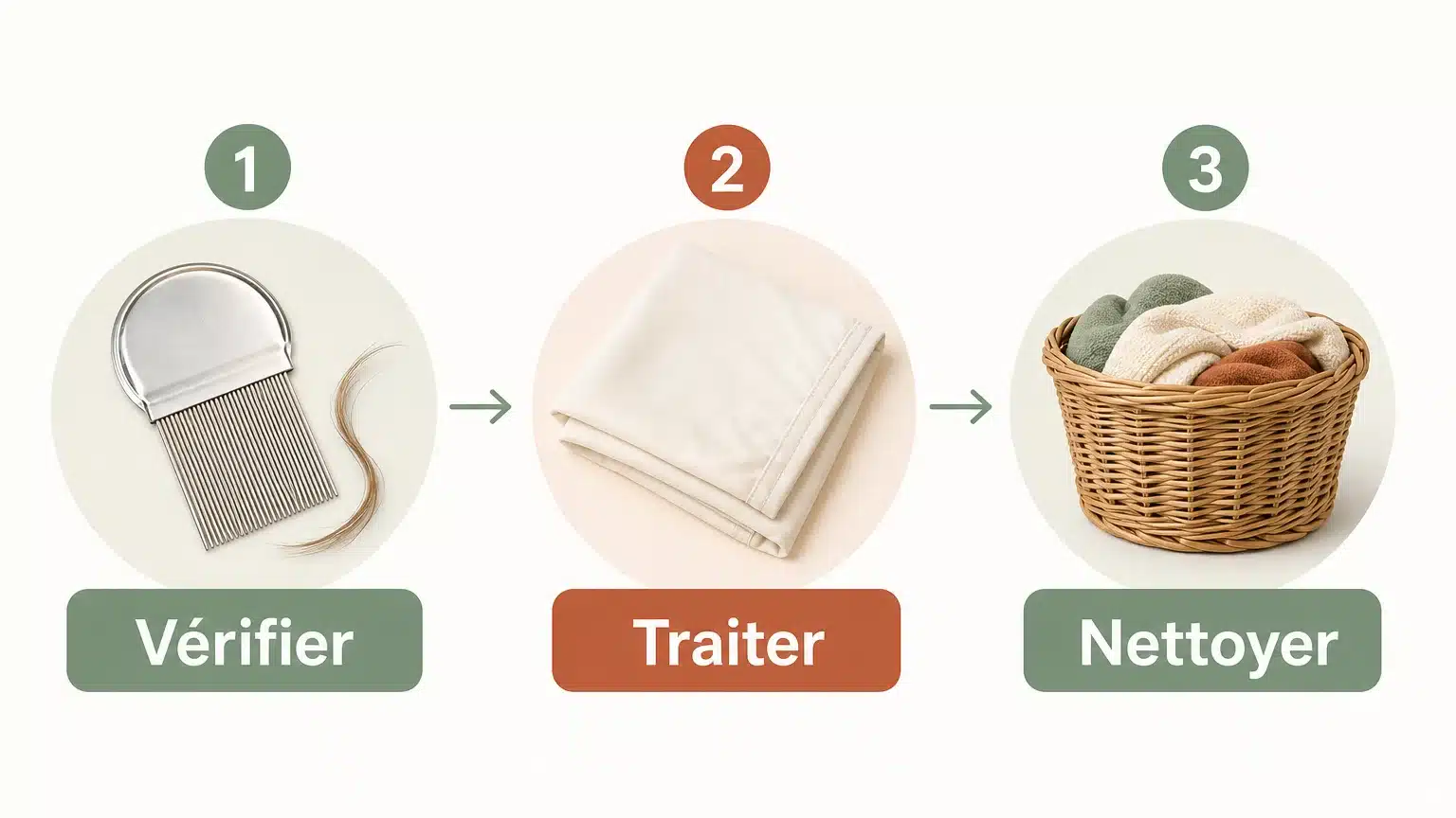 Checklist en trois étapes pour gérer une infestation de poux